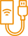 橙色连接设备图标