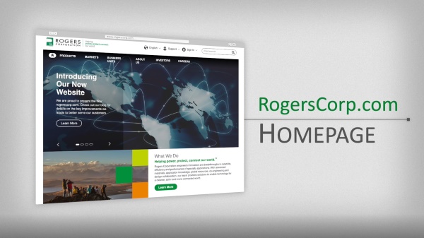 全新的 Rogerscorp.com 主页